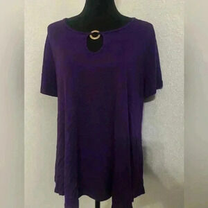 Misia 1X Soft Comfortable Dressy Blouse NWOT